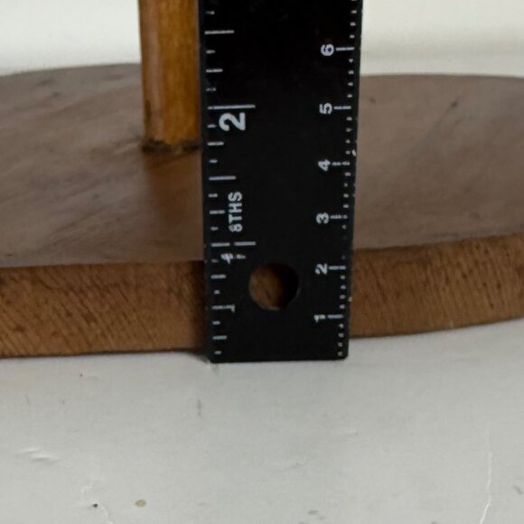 Christmas Mistletoe Ornament Display Stand Rustic Wooden Heart Stocking Holder - Picture 11 of 14